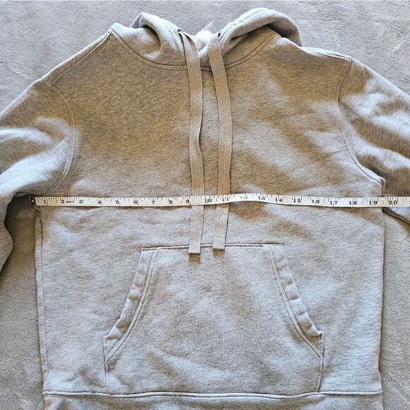 Athleta 24/7 Heather Grey Hoodie Drawstring Pullover Size XS - Picture 6 of 6